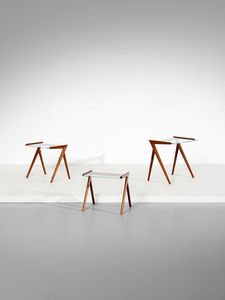 MANIFATTURA BRASILIANA : Tre tavolini da salotto.  - Asta Asta 503 | DESIGN E ARTI DECORATIVE DEL NOVECENTO Virtuale - Associazione Nazionale - Case d'Asta italiane