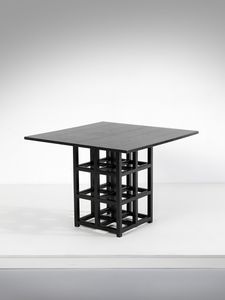 MANIFATTURA ITALIANA - Tavolo ispirato al mod. D.S.1 di Charles Rennie Mackintosh .