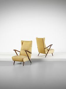 MANIFATTURA ITALIANA - Coppia di poltrone.