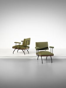 MANIFATTURA ITALIANA - Coppia di poltrone.