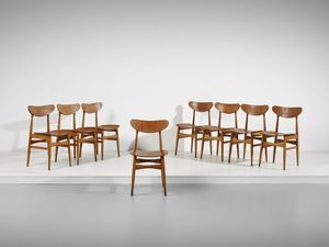 MANIFATTURA DANESE - Otto sedie.