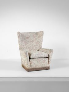 PAOLO BUFFA - Poltrona bergere, esecuzione Serafino Arrighi, Cant.