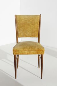 PAOLO BUFFA : Otto sedie, esecuzione Serafino Arrighi, Cant�.  - Asta Asta 503 | DESIGN E ARTI DECORATIVE DEL NOVECENTO Virtuale - Associazione Nazionale - Case d'Asta italiane