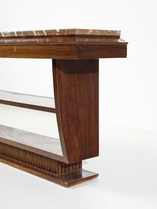 OSVALDO BORSANI : attribuito. Consolle.  - Asta Asta 503 | DESIGN E ARTI DECORATIVE DEL NOVECENTO Virtuale - Associazione Nazionale - Case d'Asta italiane