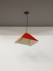 JONATHAN DE PAS (1932-1991), DONATO D'URBINO (1935) & PAOLO LOMAZZI (1936) - Lampada a sospensione Kazuko per Candle.