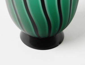 GIANPAOLO GHISETTI : Vaso a coppa con base troncoconica, Murano.  - Asta Asta 503 | DESIGN E ARTI DECORATIVE DEL NOVECENTO Virtuale - Associazione Nazionale - Case d'Asta italiane