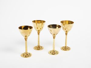 MIGUEL ORTIZ BERROCAL - Quattro bicchieri per Posateria Veronese.