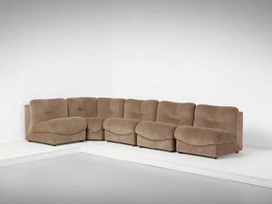 TECNOSALOTTO - attribuito. Divano modulare (5 moduli).