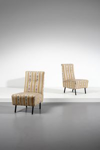 MANIFATTURA ITALIANA - Coppia di poltroncine.