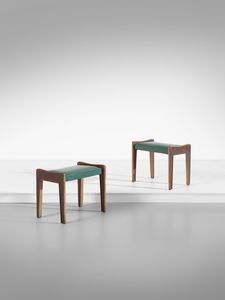 MANIFATTURA ITALIANA - Coppia di sgabelli.
