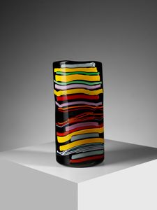 MANIFATTURA MURANESE - Vaso cilindrico.