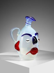 MANIFATTURA MURANESE : Anfora con volto .  - Asta Asta 503 | DESIGN E ARTI DECORATIVE DEL NOVECENTO Virtuale - Associazione Nazionale - Case d'Asta italiane