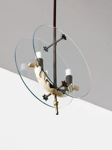 MANIFATTURA ITALIANA : Lampada a sospensione.  - Asta Asta 503 | DESIGN E ARTI DECORATIVE DEL NOVECENTO Virtuale - Associazione Nazionale - Case d'Asta italiane
