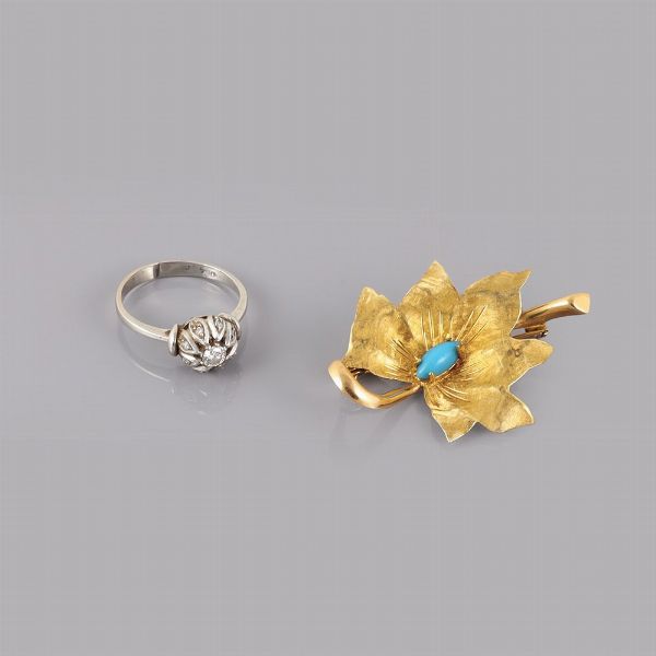 SPILLA E ANELLO  - Asta GIOIELLI DEL CUORE - Associazione Nazionale - Case d'Asta italiane