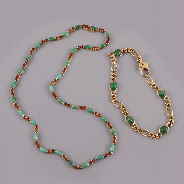 COLLANA E BRACCIALE  - Asta GIOIELLI DEL CUORE - Associazione Nazionale - Case d'Asta italiane