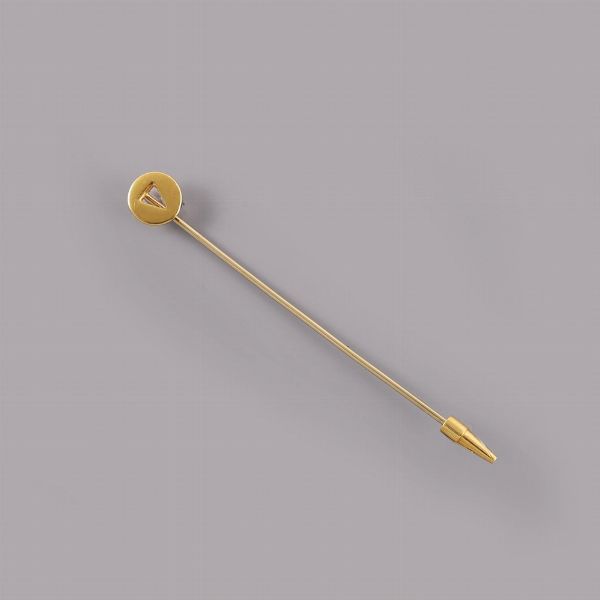 * SPILLA PER CRAVATTA, POMELLATO  - Asta GIOIELLI DEL CUORE - Associazione Nazionale - Case d'Asta italiane