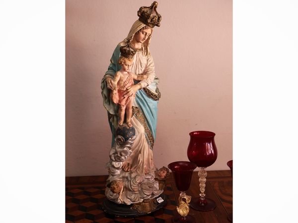 Madonna con bambino  - Asta Due case fiorentine - Associazione Nazionale - Case d'Asta italiane