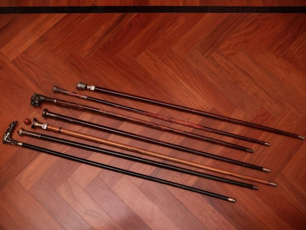 Collezione di sette bastoni da passeggio d'epoca  - Asta Due case fiorentine - Associazione Nazionale - Case d'Asta italiane