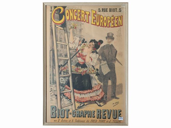 Henry Gray : Concert Europen, 1895 circa  - Asta Due case fiorentine - Associazione Nazionale - Case d'Asta italiane
