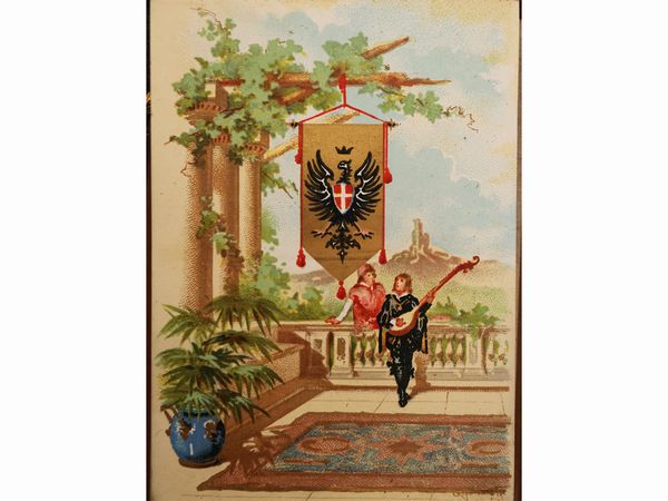 Carnet per il Ballo a corte Savoia, Roma 8 febbraio 1886  - Asta Due case fiorentine - Associazione Nazionale - Case d'Asta italiane