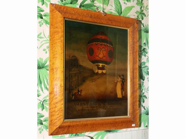 Due pannelli pubblicitari su vetro  - Asta Due case fiorentine - Associazione Nazionale - Case d'Asta italiane