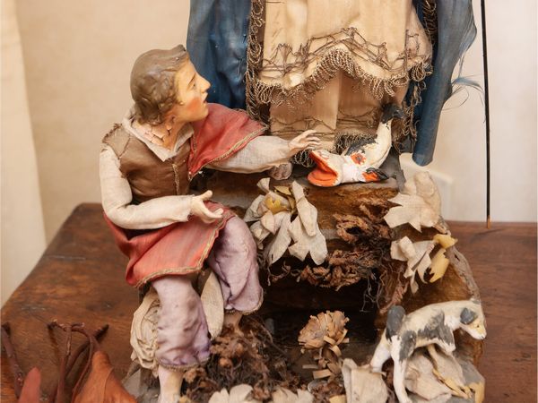 Gruppo devozionale in cartapesta  - Asta Due case fiorentine - Associazione Nazionale - Case d'Asta italiane