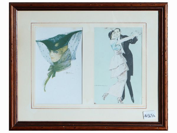 Scene della Belle Epoque  - Asta Due case fiorentine - Associazione Nazionale - Case d'Asta italiane