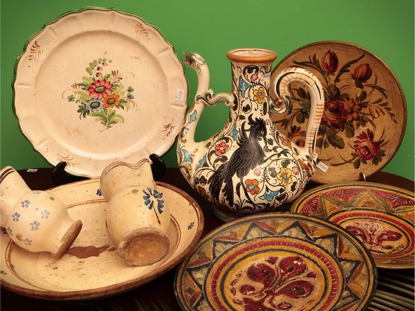 Miscellanea di ceramiche popolari  - Asta Due case fiorentine - Associazione Nazionale - Case d'Asta italiane