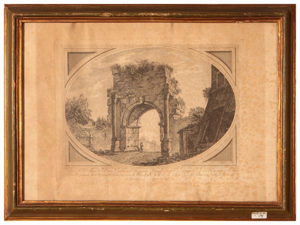 Vedute di Roma - Domenico Baldini  - Asta Due case fiorentine - Associazione Nazionale - Case d'Asta italiane