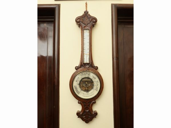 Baromentro in rovere  - Asta Due case fiorentine - Associazione Nazionale - Case d'Asta italiane