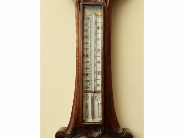 Baromentro in rovere  - Asta Due case fiorentine - Associazione Nazionale - Case d'Asta italiane