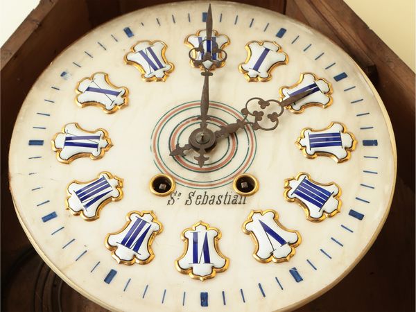 Orologio da parete in legno ebanizzato, S. Sebastian  - Asta Due case fiorentine - Associazione Nazionale - Case d'Asta italiane