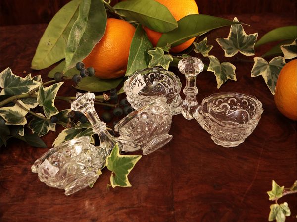 Coppia di saliere in cristallo, Baccarat  - Asta Due case fiorentine - Associazione Nazionale - Case d'Asta italiane