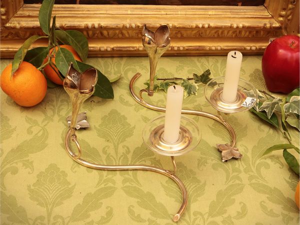 Accessori per la tavola di gusto moderno, anche in argento  - Asta Due case fiorentine - Associazione Nazionale - Case d'Asta italiane