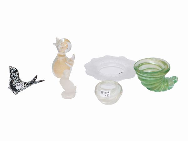 Accessori in vetro e cristallo da collezione  - Asta Due case fiorentine - Associazione Nazionale - Case d'Asta italiane