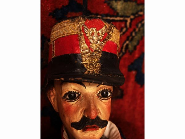 Soldato sabaudo con mustacchi  - Asta Due case fiorentine - Associazione Nazionale - Case d'Asta italiane