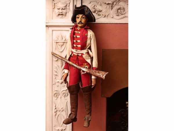 Soldato con baffi e tricorno  - Asta Due case fiorentine - Associazione Nazionale - Case d'Asta italiane