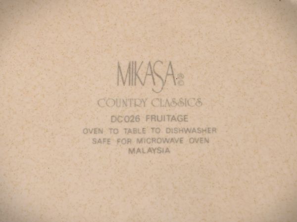 Servizio di piatti in porcellana, Mikasa Country Classic  - Asta Due case fiorentine - Associazione Nazionale - Case d'Asta italiane