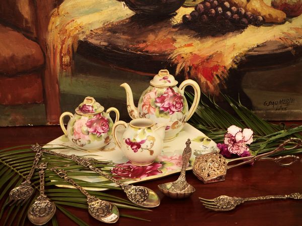 Assortimento di accessori da brunch  - Asta Due case fiorentine - Associazione Nazionale - Case d'Asta italiane