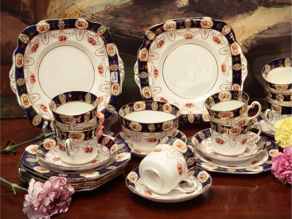 Servizio da t in porcellana  - Asta Due case fiorentine - Associazione Nazionale - Case d'Asta italiane