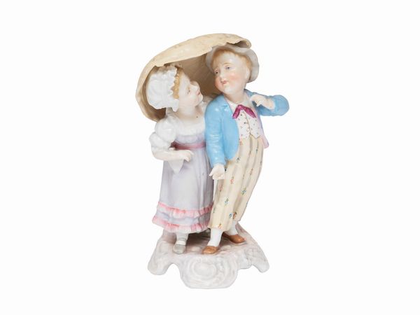 Gruppo in porcellana policroma  - Asta Due case fiorentine - Associazione Nazionale - Case d'Asta italiane