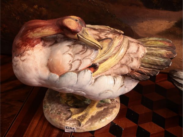 Due gruppi in ceramica policroma  - Asta Due case fiorentine - Associazione Nazionale - Case d'Asta italiane