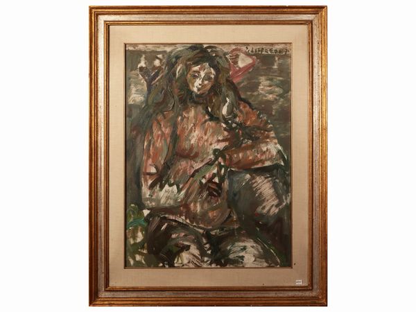 Silvio Loffredo : Maternit 1971  - Asta Due case fiorentine - Associazione Nazionale - Case d'Asta italiane