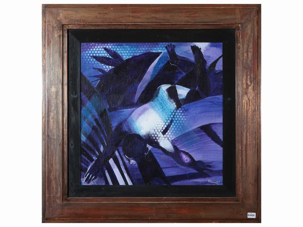 Renzo Fancelli : Piccolo nuotatore 1984  - Asta Due case fiorentine - Associazione Nazionale - Case d'Asta italiane