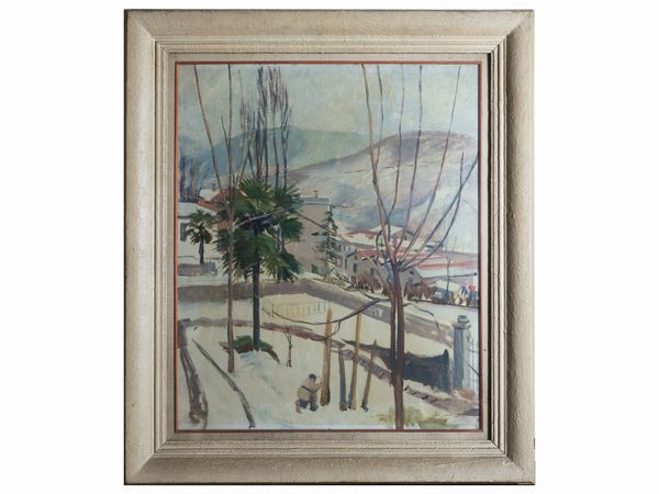 Paesaggio innevato  - Asta Due case fiorentine - Associazione Nazionale - Case d'Asta italiane