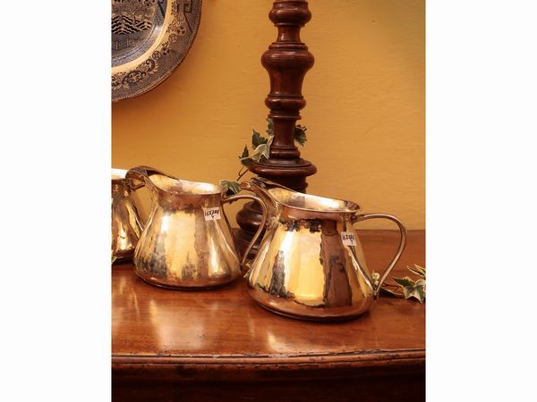 Coppia di brocche in argento, Brandimarte  - Asta Due case fiorentine - Associazione Nazionale - Case d'Asta italiane