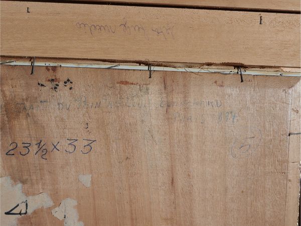 Carlo Passigli : Vedita di porto con barche all'ormeggio  - Asta Due case fiorentine - Associazione Nazionale - Case d'Asta italiane