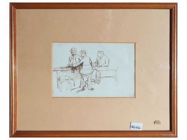 OTTONE ROSAI : Al caff  - Asta Due case fiorentine - Associazione Nazionale - Case d'Asta italiane