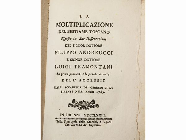 La moltiplicazione del bestiame toscano  - Asta Due case fiorentine - Associazione Nazionale - Case d'Asta italiane