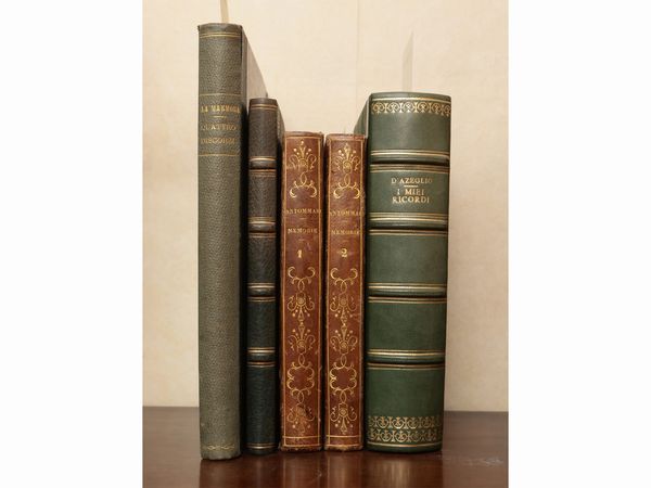 Miscellanea di libri d'epoca di argomento storico  - Asta Due case fiorentine - Associazione Nazionale - Case d'Asta italiane